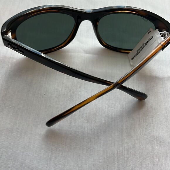 Ray-Ban RB4216 Women\'s Sunglasses 601/11 Polished Havana LENSES Green NWT $229 main image 6